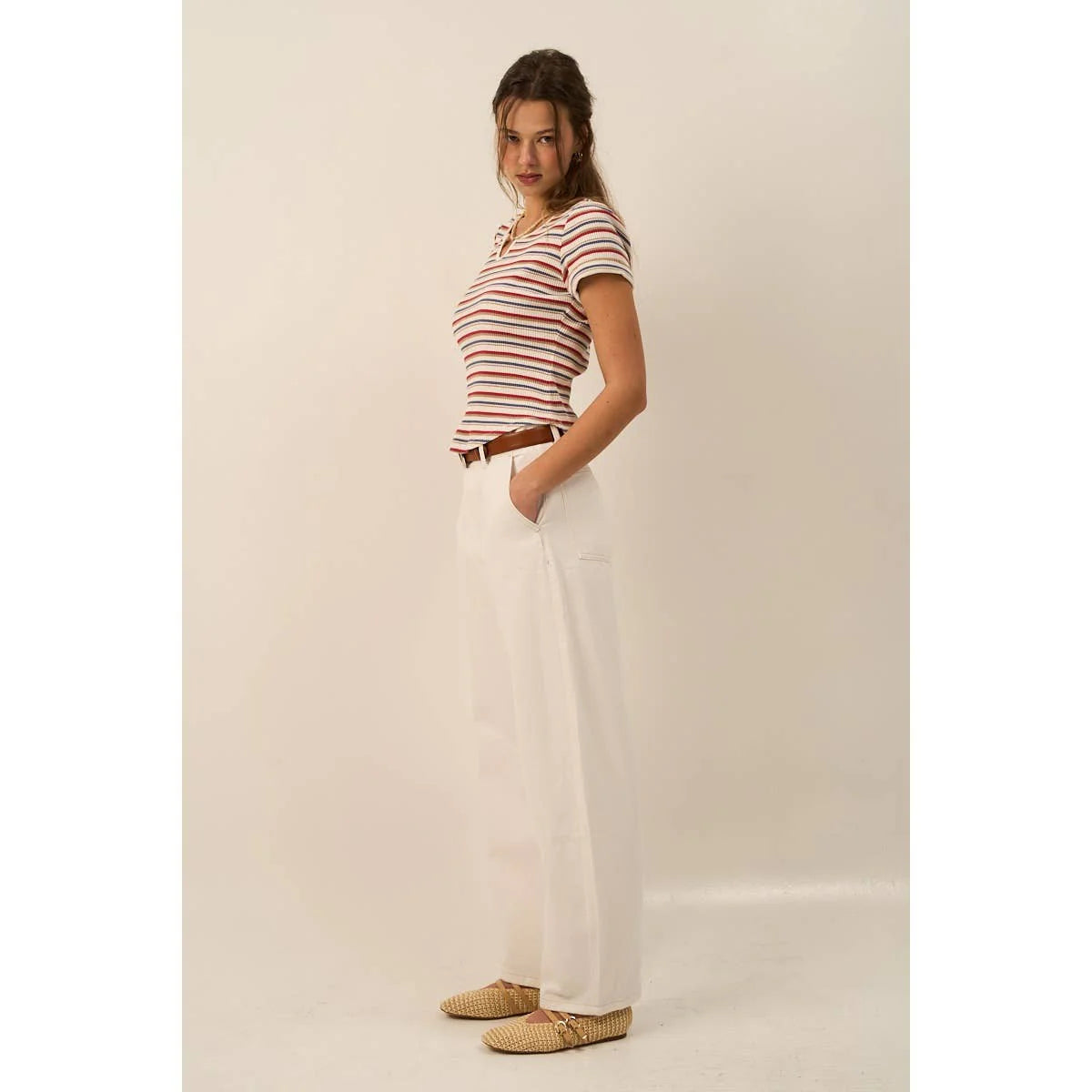 Vivi Striped Knit Top