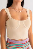 Celeste Wave Strap Tank