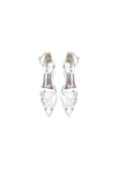 Elegant Ankle Strap White Wedding Shoes With Rhinestone Flower