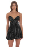 Lucy in the Sky Polka Dot Cutout Dress