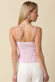Taryn Pinstripe Peplum Cami Top
