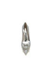 Gold Crystal Pumps with Rhinestone