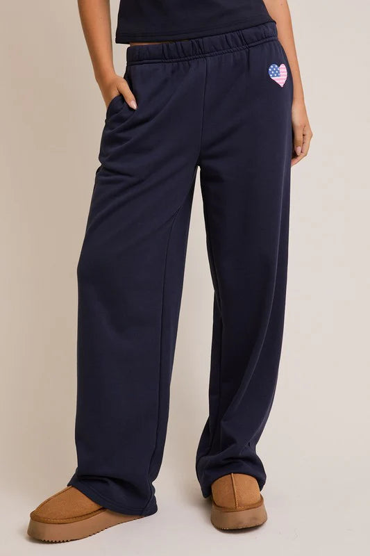 Heart Flag Sweatpants