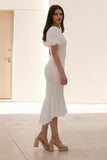 Diana Midi Dress White
