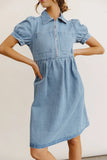 Georgia Denim Midi Dress FINAL SALE