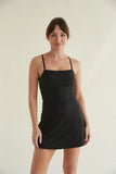 Carly Airbrush Tennis Dress in Black