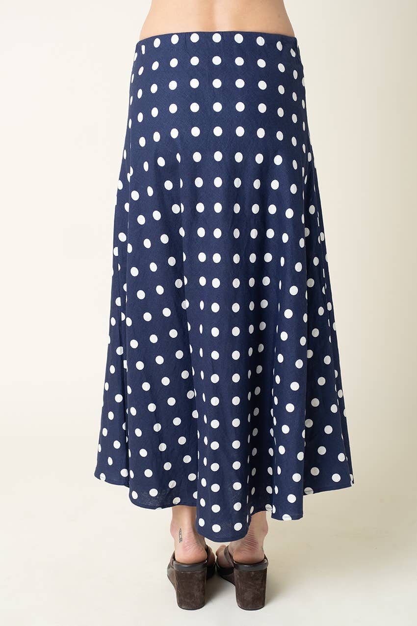 Marisa Polka Dot Maxi Skirt