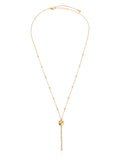 Polished Pebble Crystal Chain Lariat