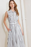 LEXINGTON STRIPE MIDI DRESS FINAL SALE