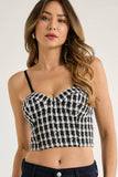 Monica Tweed Corset Top