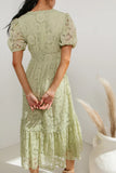 Rowan Lace Dress in Sage FINAL SALE