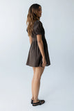 Jennie Mini Dress in Brown