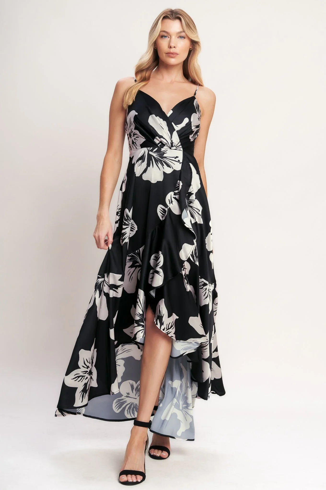 ETERNAL FLORA BLACK MAXI DRESS FINAL SALE