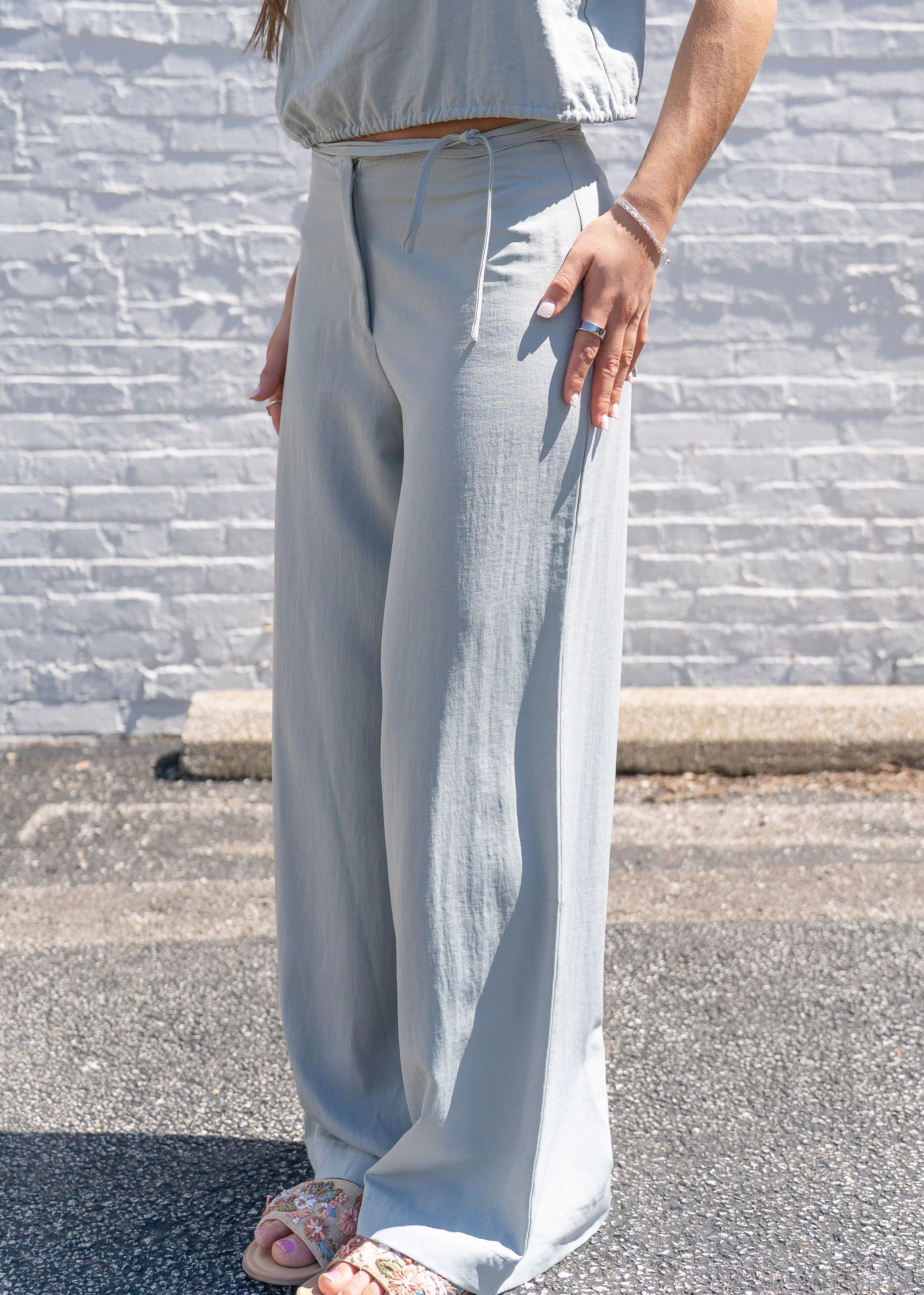 Shar Tie Front Pants