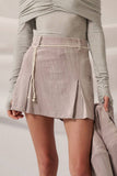 Brielle Crinkle Velvet Skirt