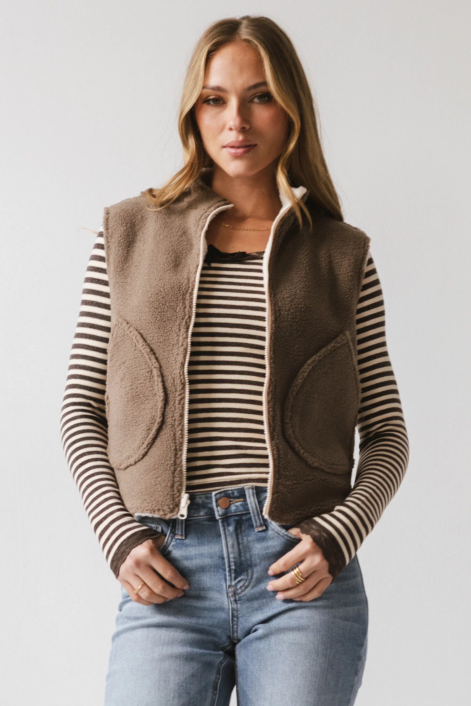 Maddox Reversible Sherpa Vest FINAL SALE