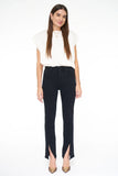 Teagan Split Hem in Dark Vinyl