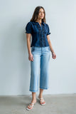 Charlie Button Up in Dark Wash