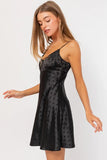 Heidi Polka Dot Satin Dress