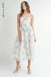 Ali Floral Strapless Dress