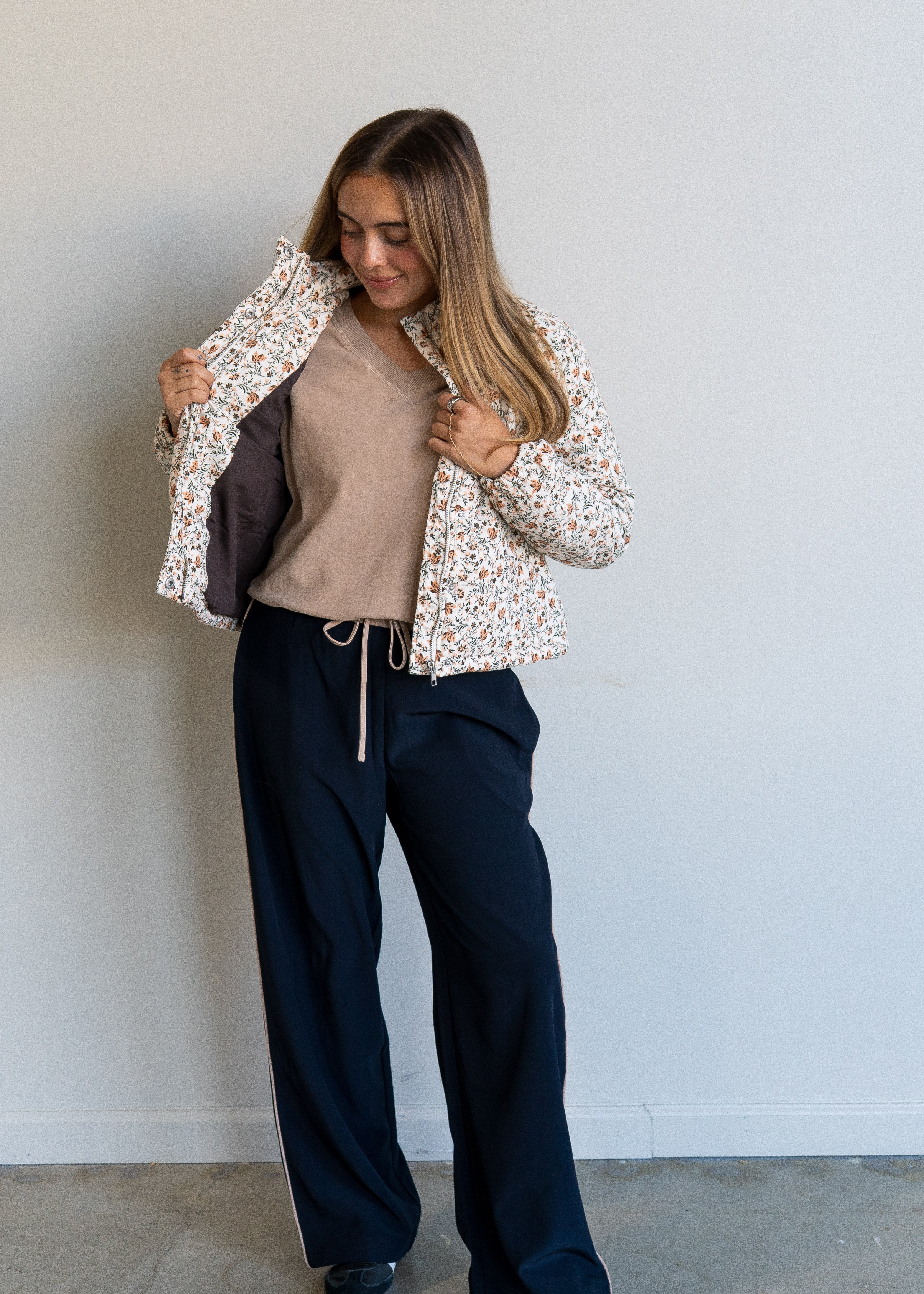 Just Looking Floral Cord Jacket