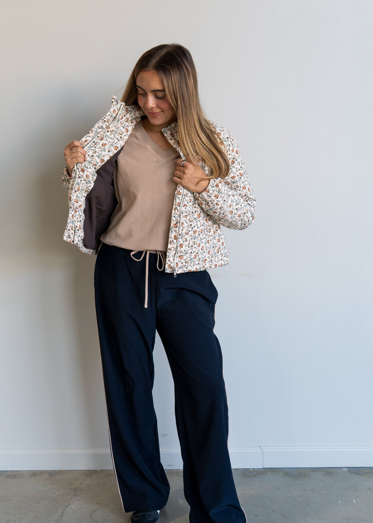 Just Looking Floral Cord Jacket