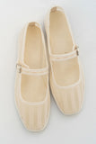 Morocco Mesh Flat in Bone