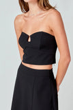 Haley V Strapless Top