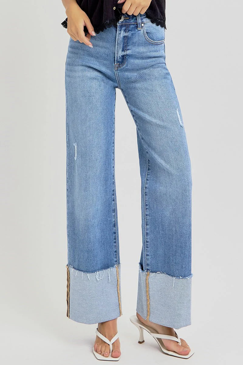 Jess Wide Cuff Jean