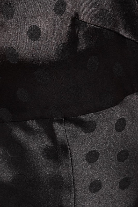 Heidi Polka Dot Satin Dress