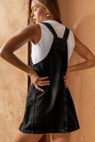 Koa Denim Mini Dress in Black FINAL SALE