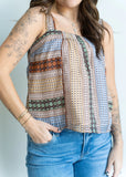 Kai Pleated Strap Tank