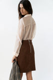 Franny Suede Mini Skirt FINAL SALE