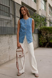 Eden Baggy Jeans in Ecru FINAL SALE