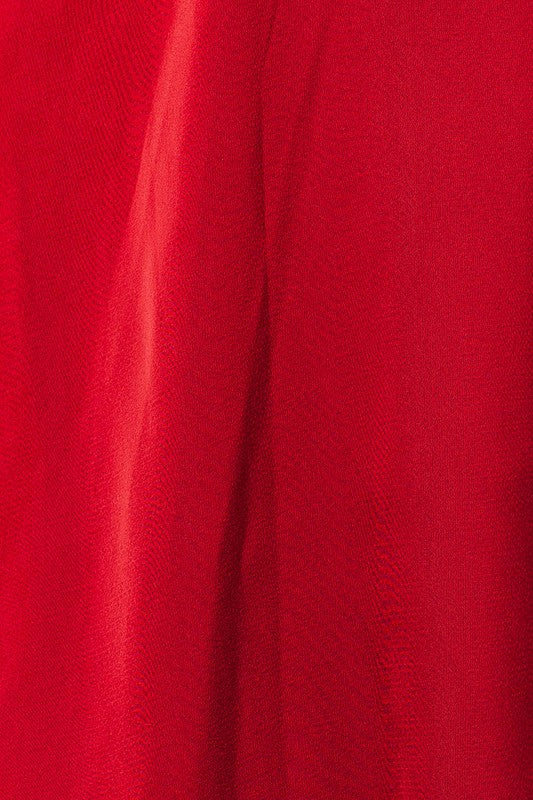 Petal Satin Mini Dress