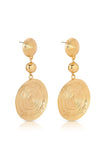 Swirl Pendant Dangle Earrings