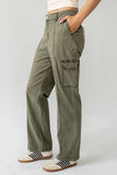 Gracie Straight Leg Pants in Olive FINAL SALE