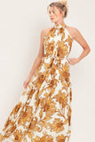 HONEY LUXE HALTER MAXI DRESS