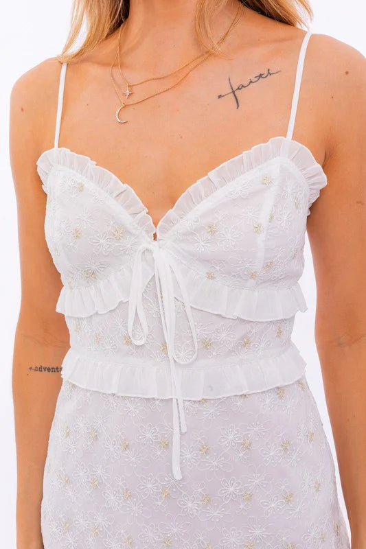 Maddie Ruffle Lace Dress
