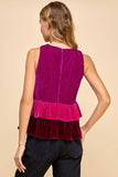 Mona Sequined Peplum Top