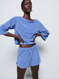 Fern Terry Cloth Short