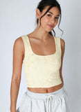 Stacie Double Lace Square Crop Tank