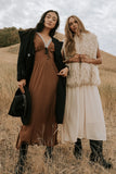 Kaydence Maxi Dress in Brown FINAL SALE