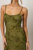 Cyrus Textured Midi Dress FINAL SALE