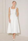 SUMMER SOCIAL WHITE MIDI DRESS