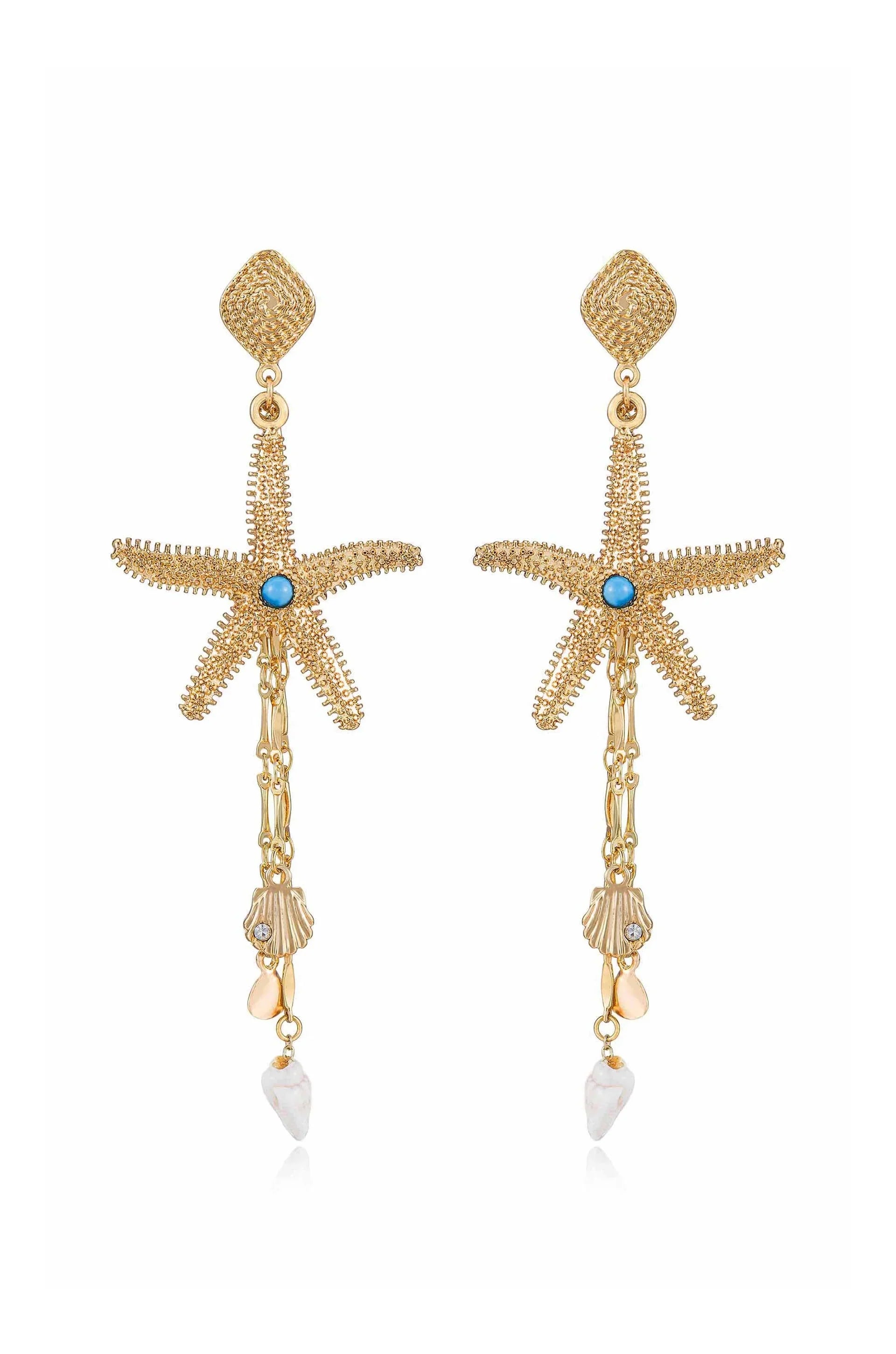 Starfish Seeker Drop Earrings