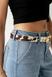 Hannah Cow Print Belt