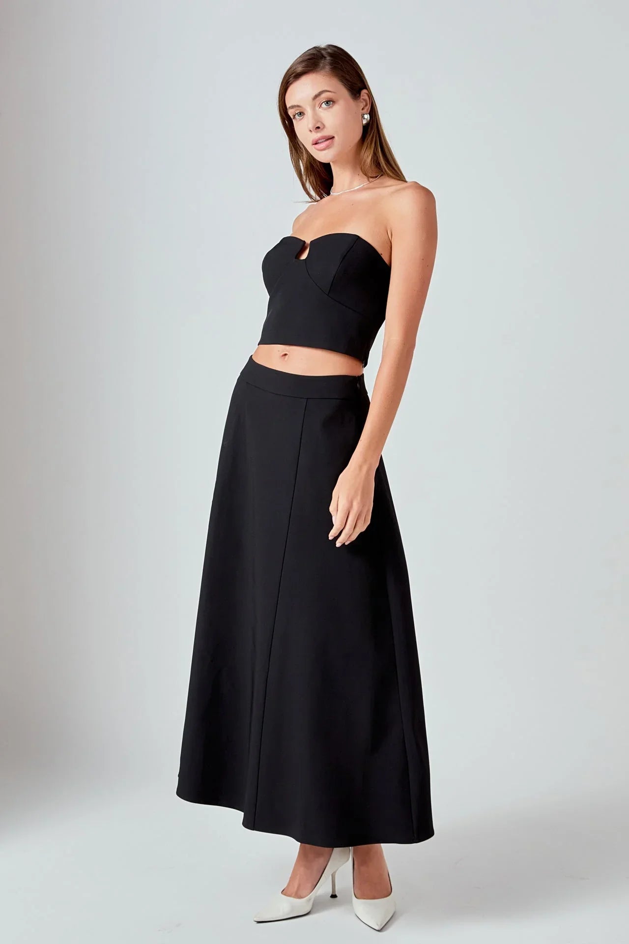 Haley V Strapless Top