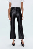 Pistola Ally Faux Leather Bootcut Pants Onyx