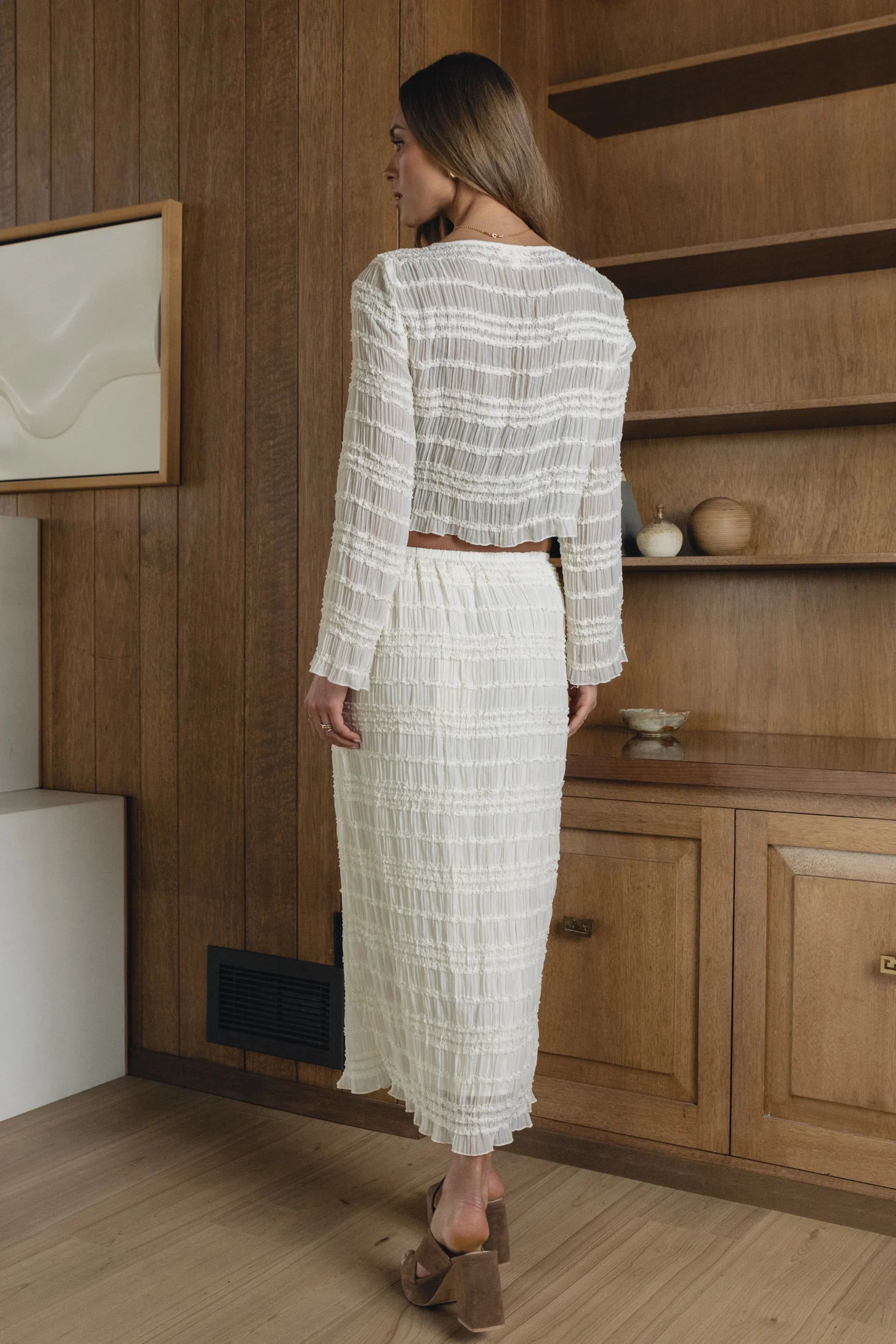 Marcus Chiffon Blouse in Cream